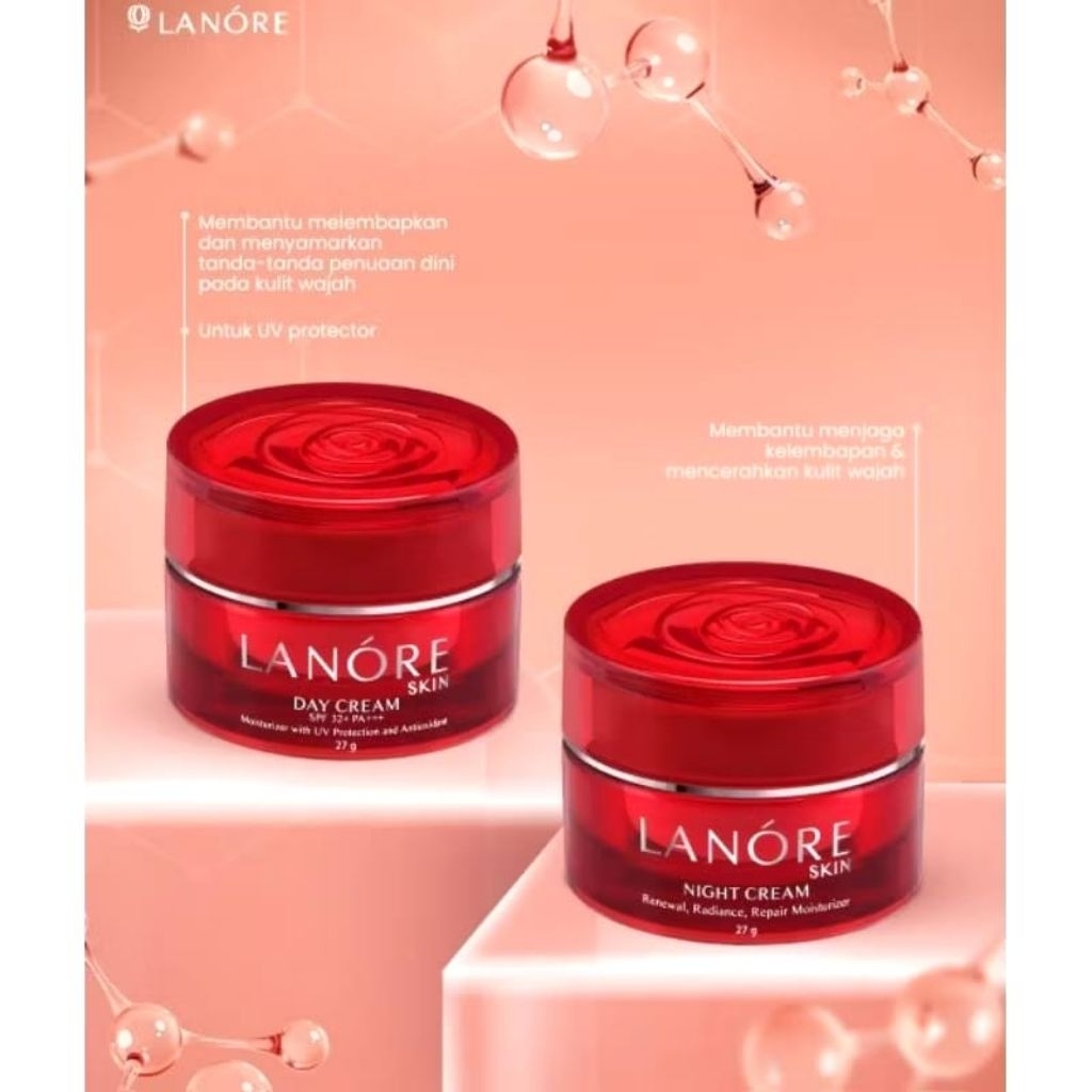 paket lanore day & lanore night cream