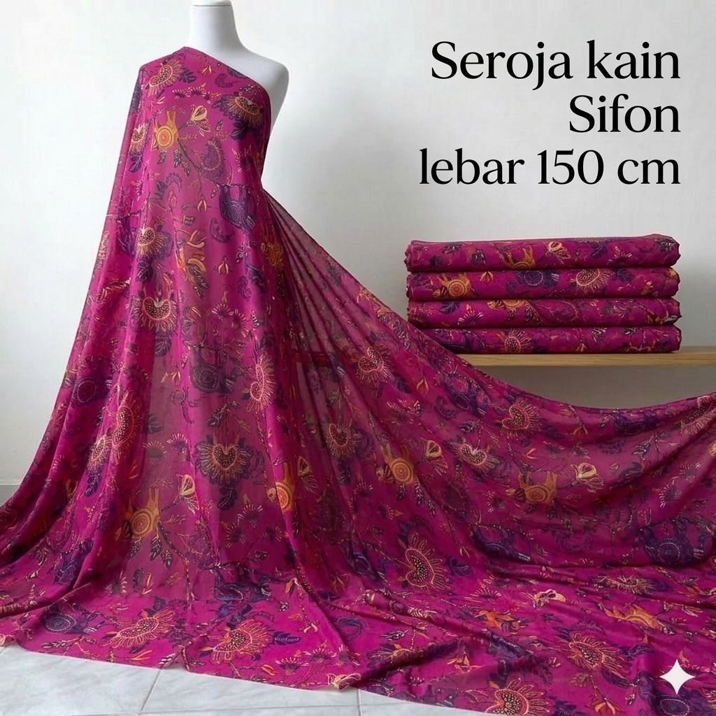 kain ceruty motif bunga import - kain ceruty motif - kain ceruty baby doll - kain ceruty - ajt