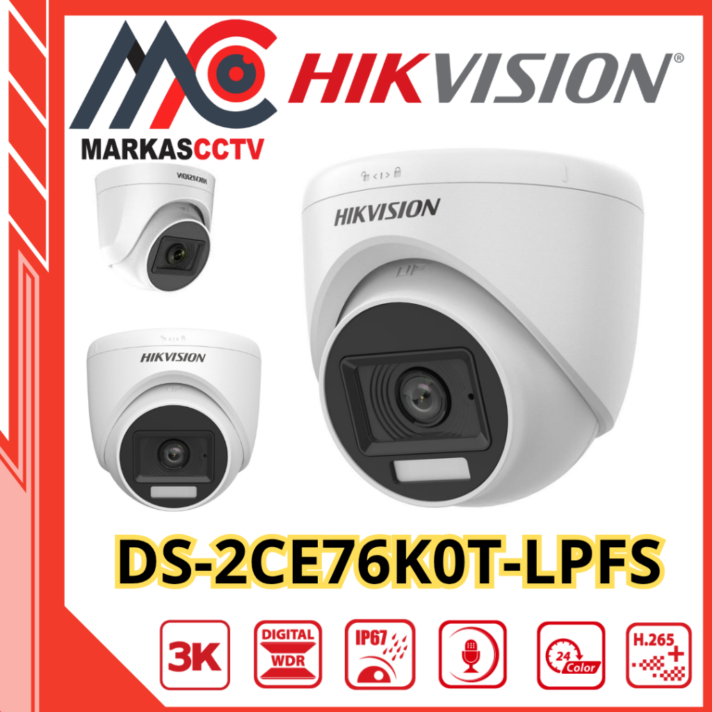 HIKVISION DS-2CE76K0T-LPFS || 5MP INDOOR SOUND
