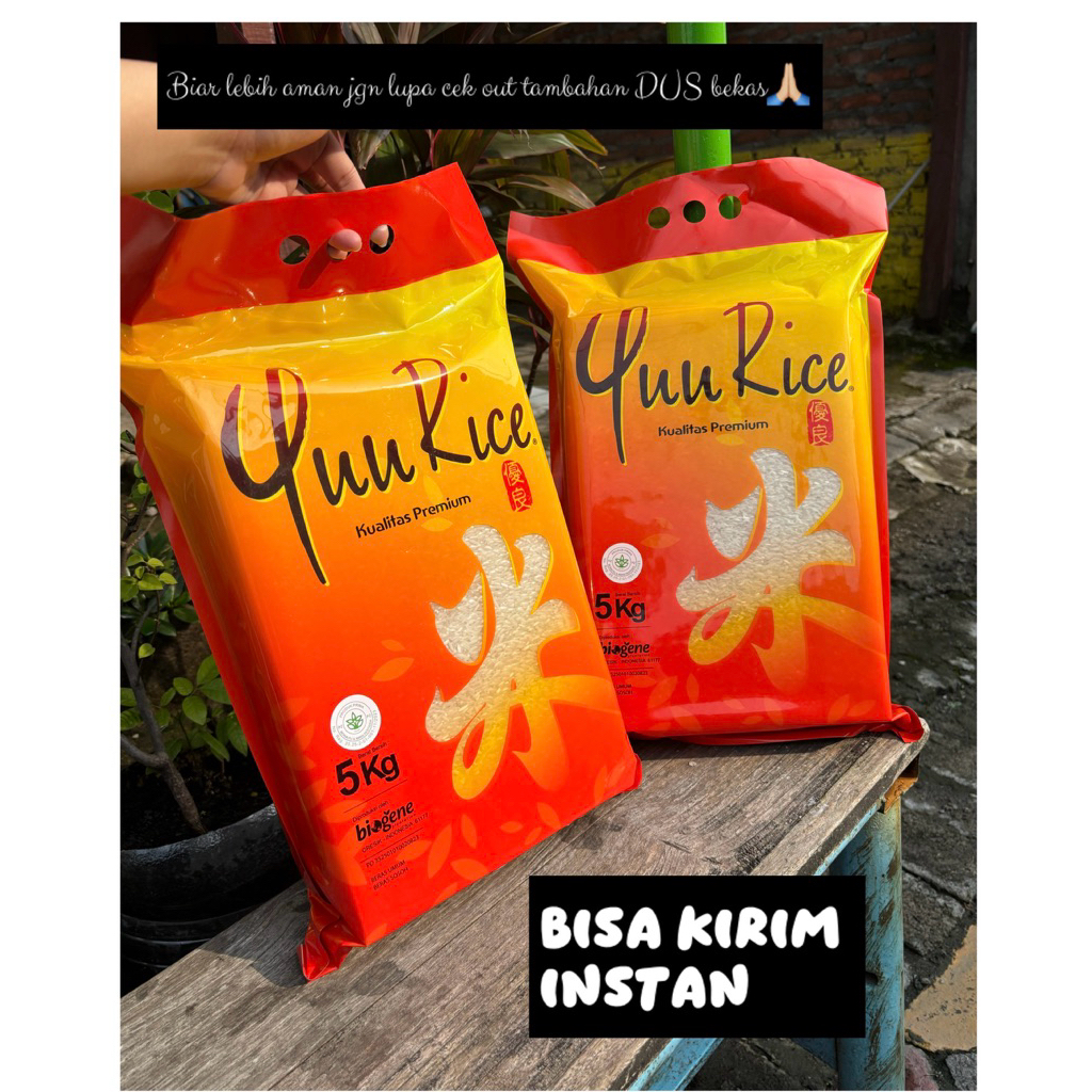 BERAS YUU RICE 5 KG (2 pack Hemat)