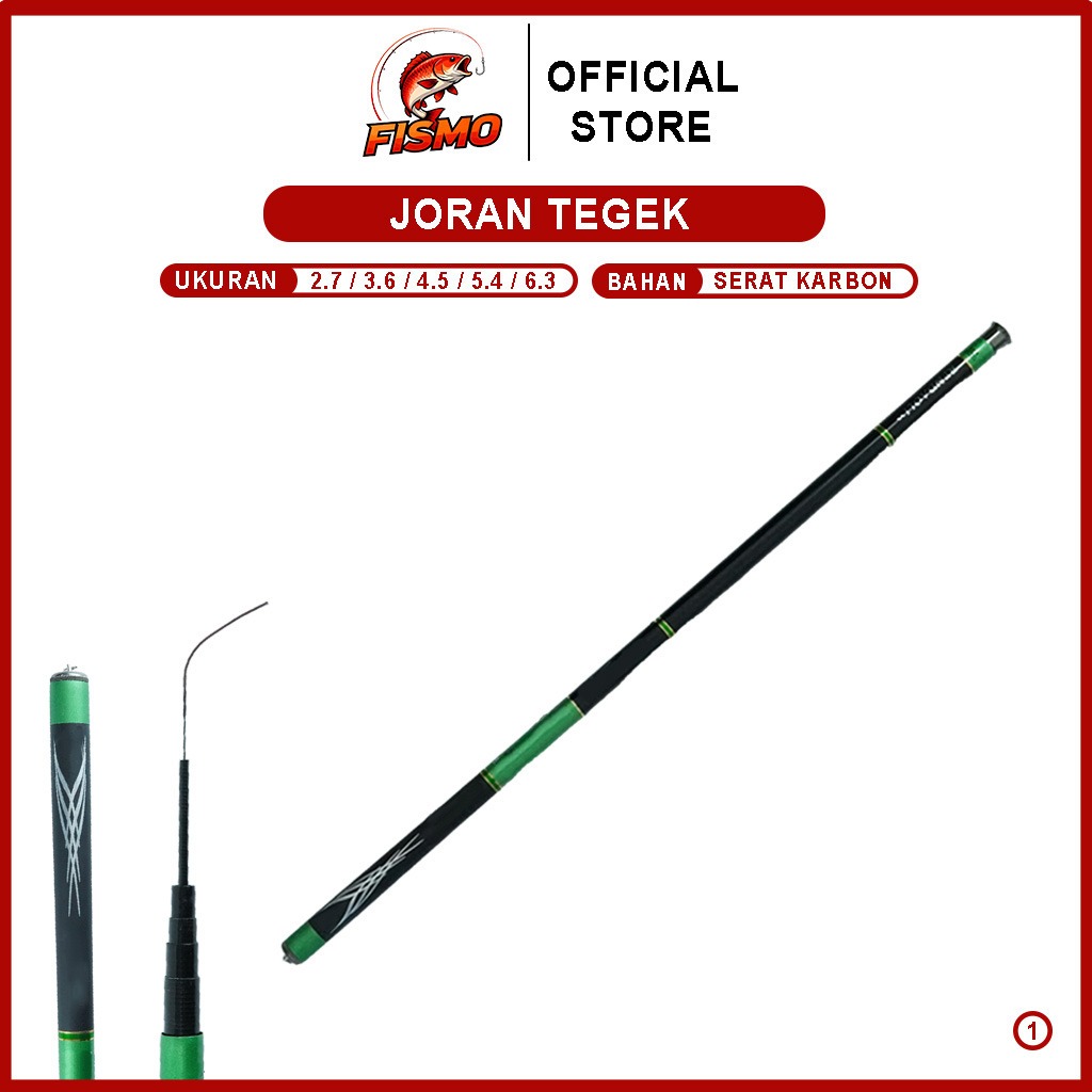 Joran Pancing Tegek Premium Serat Karbon Ringan & Kuat Anti Patah - SG5111