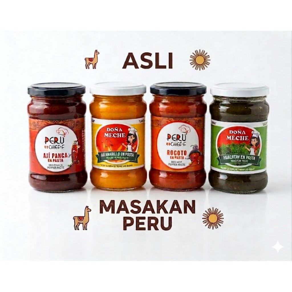 BUMBU MASAKAN PERU, Huacatay - Aji Panca - Rocoto - Aji Amarillo