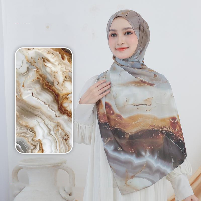 Pashmina Ceruty Motif   Pasmina Printing Ceruty Babydoll    Hijab Turki Premium