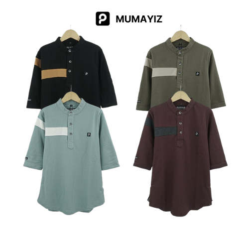 AL FAJR STORE | MUMAYIZ Kurta Aplikasi Anak Anak lengan panjang 3/4 usia 4-15 tahun