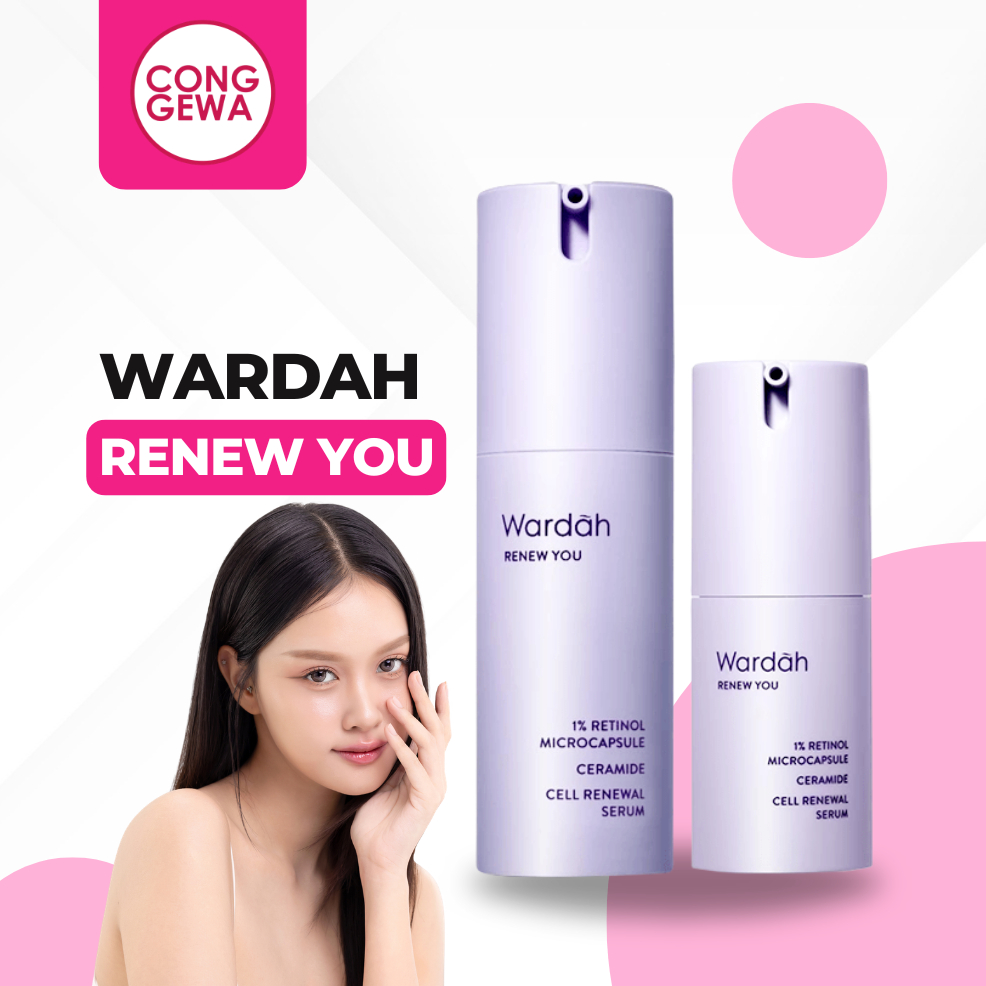 Anti Aging Serum Penghilang Flek Hitam Kerutan di Wajah Anti Aging Series Wardah Renew You