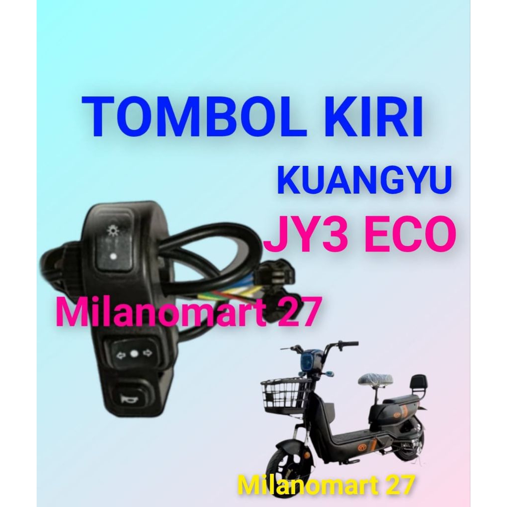 tombol kiri sepeda listrik kuangyu JY3 ECO saklar sein bel lampu sepeda listrik kuangyu jy3 eco