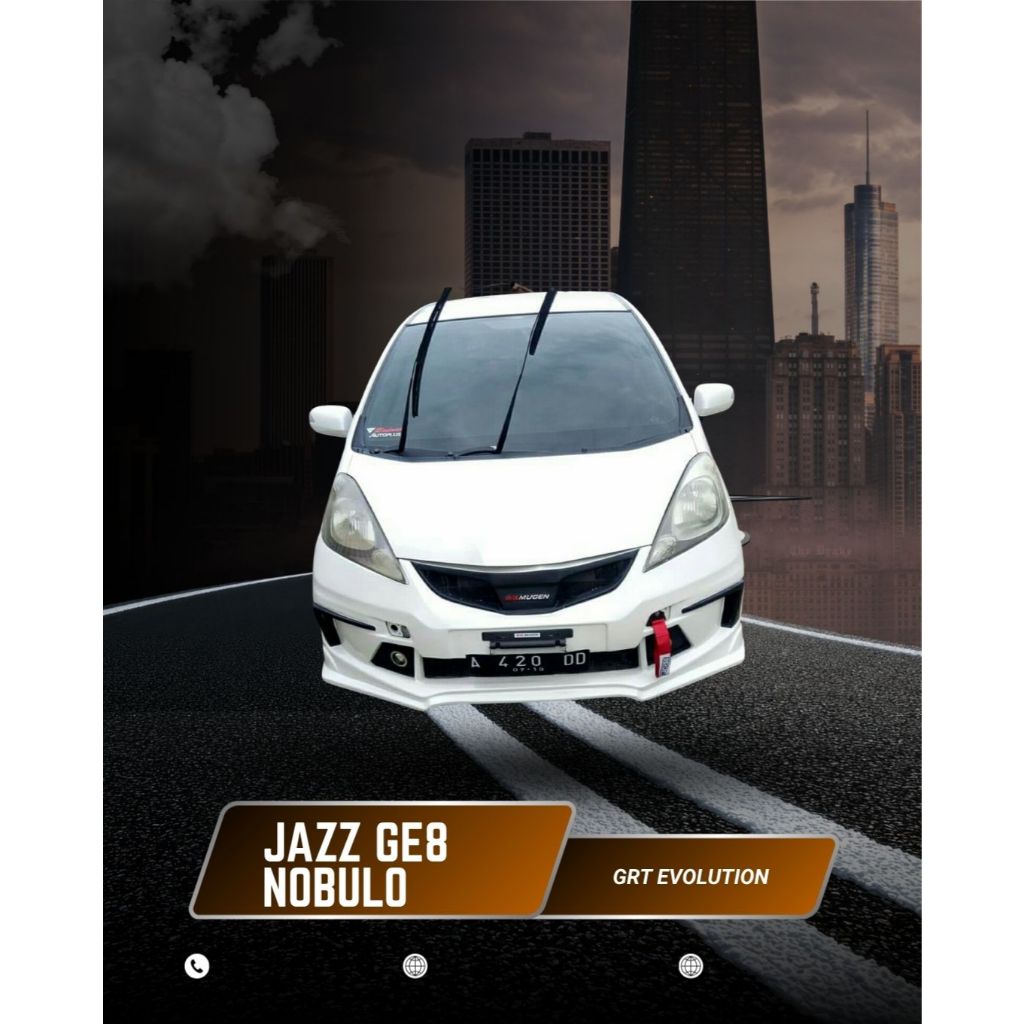 bumper bodykit jazz ge8 nobulo 2009 2010 2011