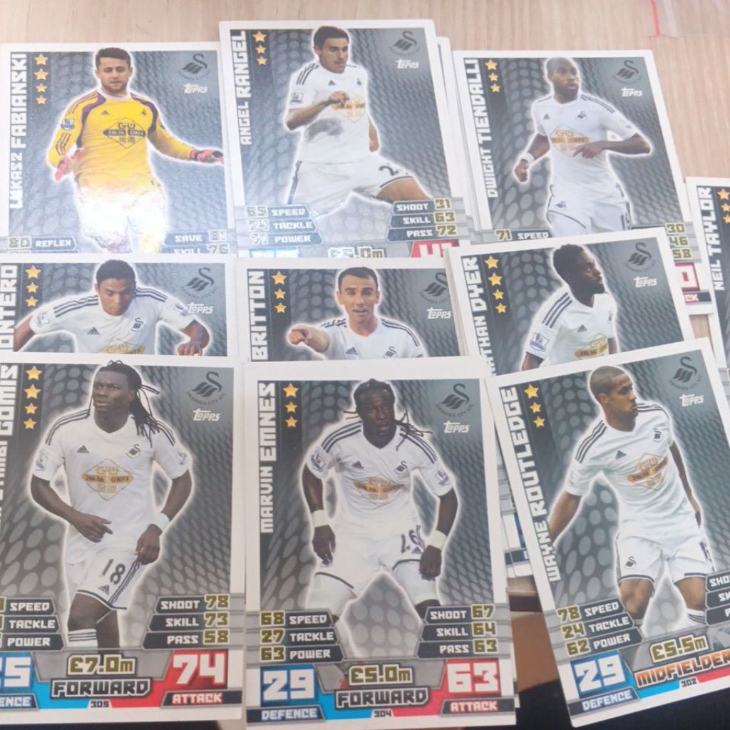 kartu bola match attax epl 2014/2015 Swansea