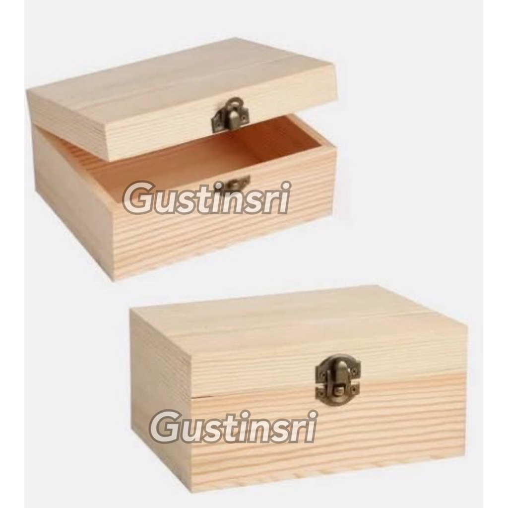 Kotak Kayu Serbaguna Kotak Engsel Kayu Wooden Easel Box Kotak Kado Kayu Kotak Hadiah Gift Box Kayu