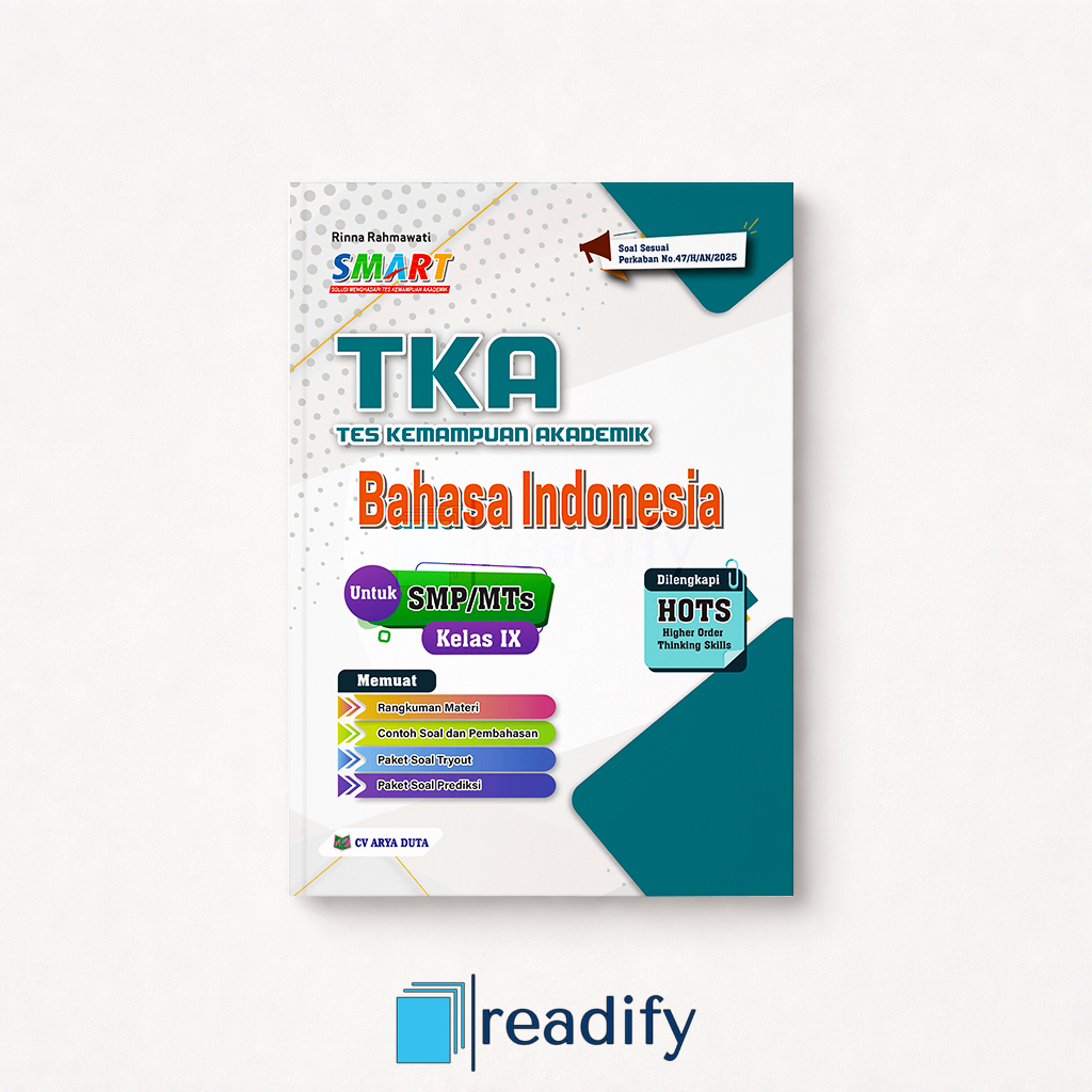 SMART TKA (Tes Kemampuan Akademik) Bahasa Indonesia 2025/2026 SMP/MTs Arya Duta Kurikulum Merdeka Re