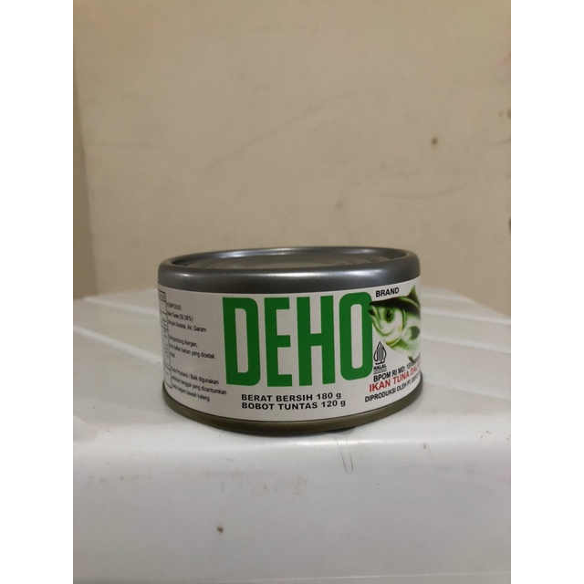DEHO Kaleng Ikan Tuna Deho 180gr - Aroma Ikan Tuna, Cacahan Halus halal