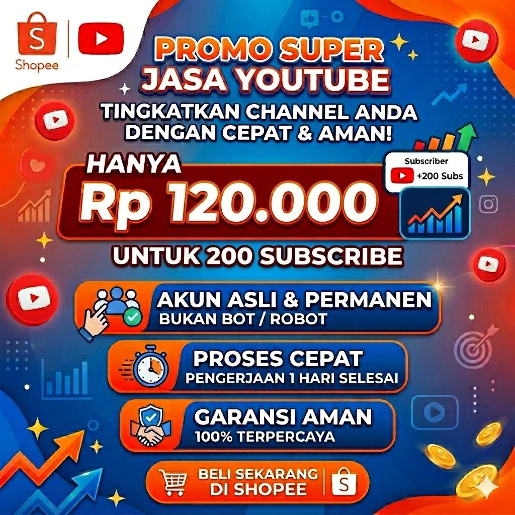 JASA 200 SUBSCRIBE ASLI TERMURAH