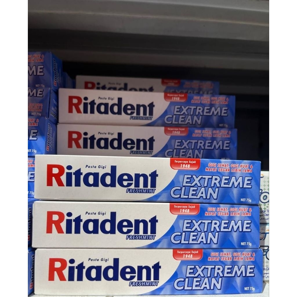 (2 pcs) RITADENT PASTA GIGI FRESH MINT EXTREME CLEAN 75GR