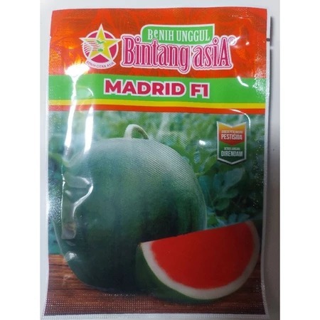 MADRID f1.bibit semangka non biji/benih semangka Non biji kemasan 20 gr
