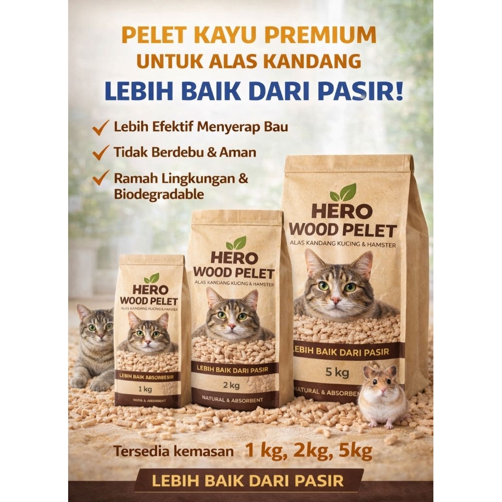 Pelet Kayu"Wood pelet" PREMIUM
