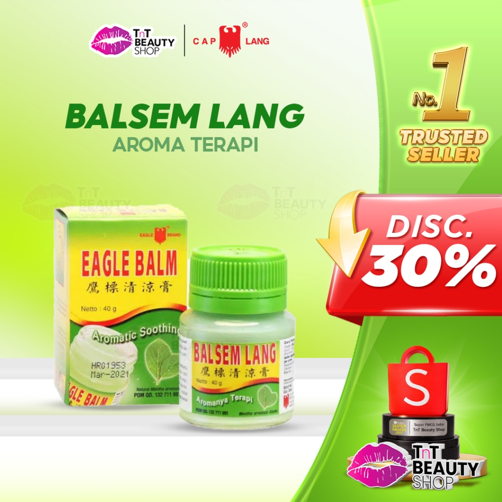 Balsem Lang 10gr - 20gr - 40gr - Balsem Lang - Pereda Nyeri Rasa Sakit - Aroma Terapi | TnT Beauty S