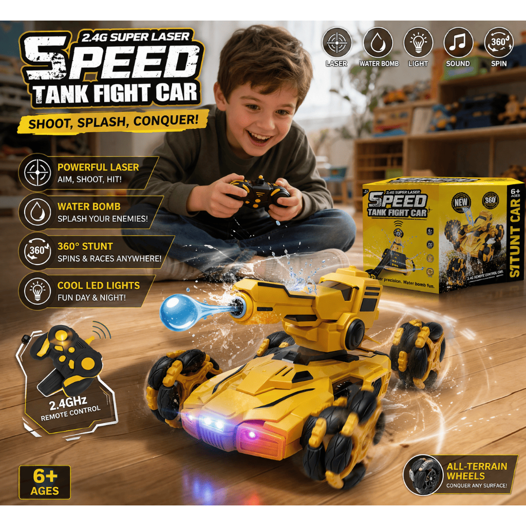MAINAN REMOTE CONTROL TANK TEMBAK BOLA AIR/ MAINAN RC MOBIL TANK WATER GUN / MAINAN REMOTE CONTROL S