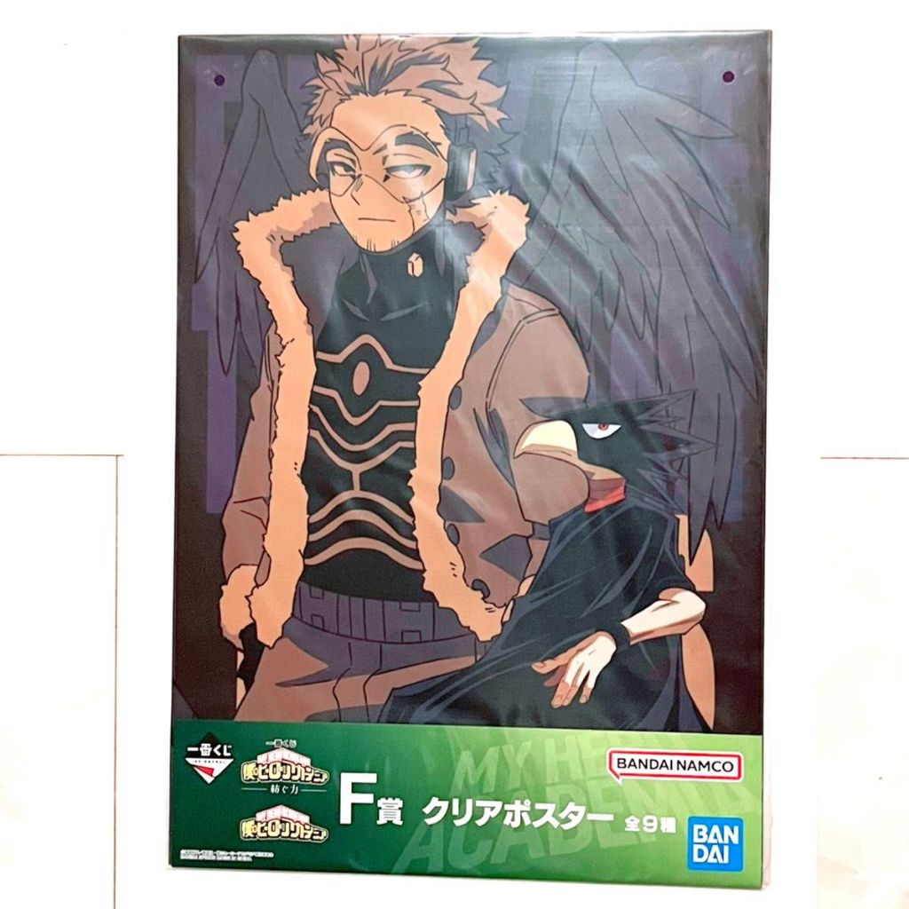 My Hero Academia Ichiban Kuji Clear Poster A3 Tokoyami Hawks