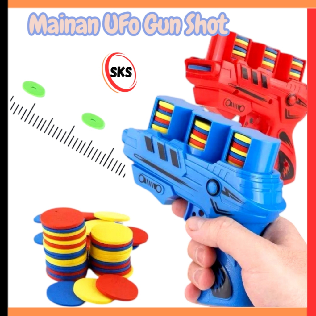 (SKS)Mainan Anak Ufo Gun Tmbkan /Mainan Ufo Gun Shot