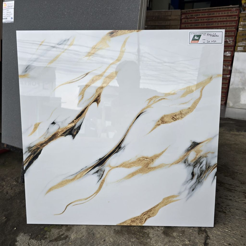 granite lantai,goldacarara-60x60