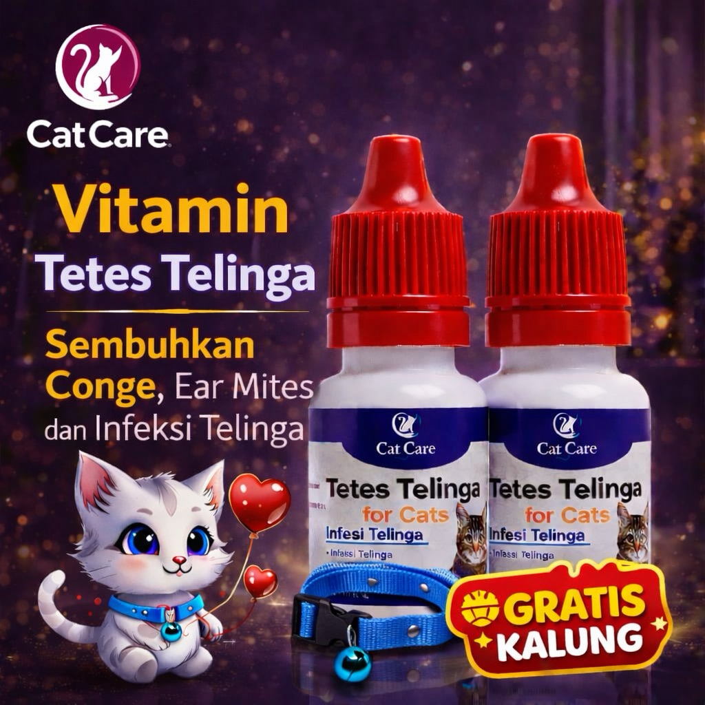 Obat Telinga congek infeksi telinga kucing anjing catcare