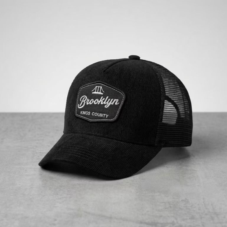 Topi Trucker Hat Lidah Pendek Bahan Corduroy Premium Dewasa Topi Lidah Pendek Broklynnn