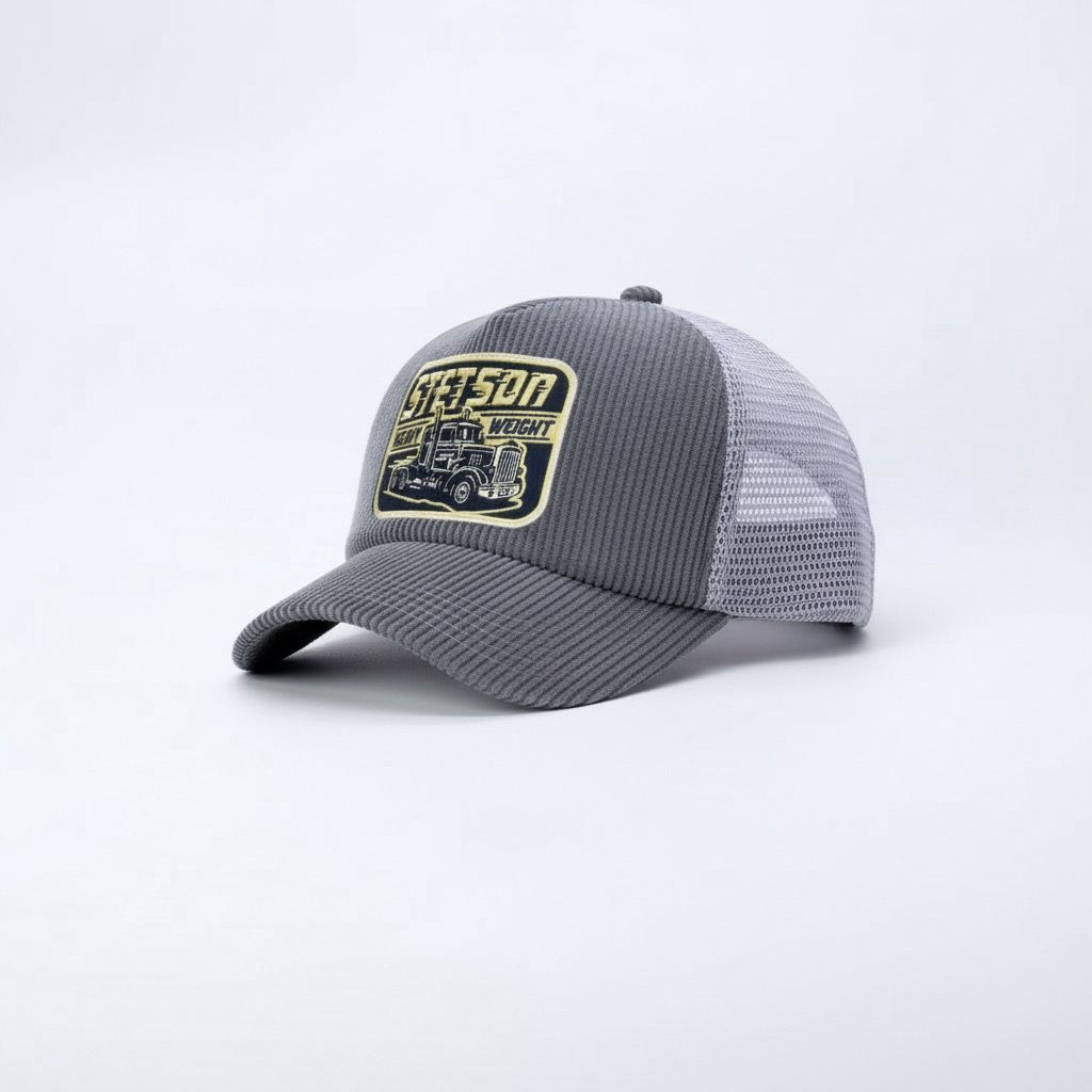 Topi Trucker Lidah Pendek / Topi Jaring Lidah Pendak / Topi Corduroi Lidah Pendek