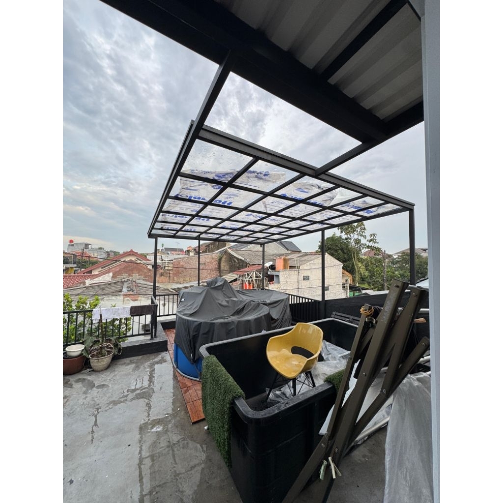 kanopi skylight atap solarflat polos