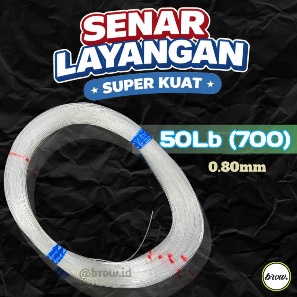 SENAR LAYANGAN GAPANGAN UK 700 SENAR BENING CAP IKAN ARWANA / KAKAP