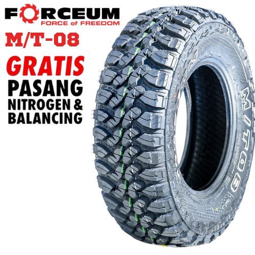 Ban Forceum M/T-08 Plus Owl R17 Ukuran Ban 265/70 R17 Tubeles