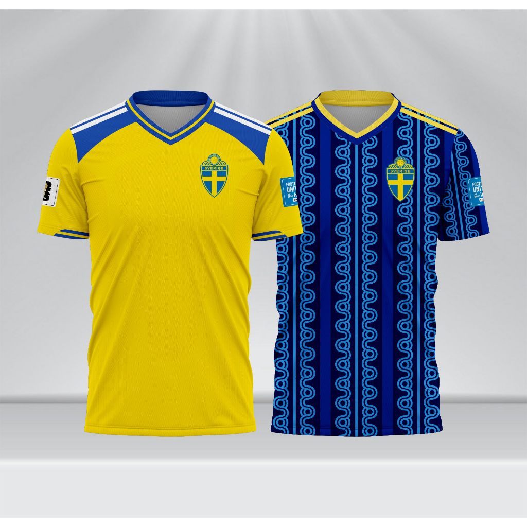 Jersey Swedia Home Away Piala Dunia 2026 Full Printing