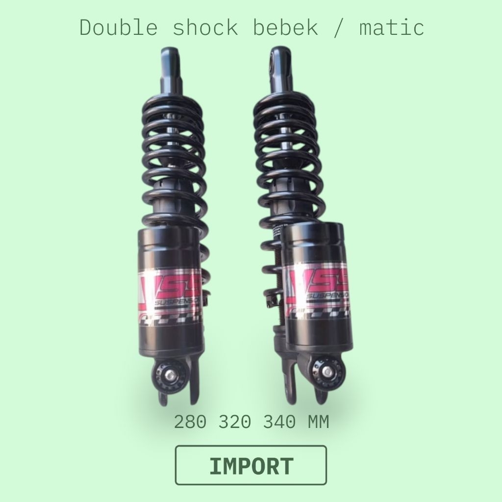 Shockbreaker YSS 340 mm tabung bawah matic untuk motor pcx nmax xmax aerox adv