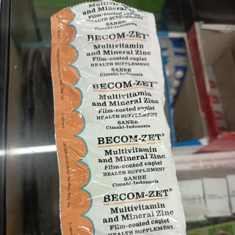 Multivitamin BecomZET 1strip isi 10kaplet