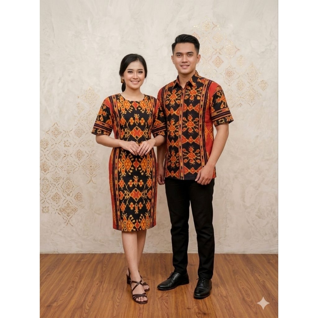 couple baju pasangan kain tenun Jepara ABY TENUN JEPARA