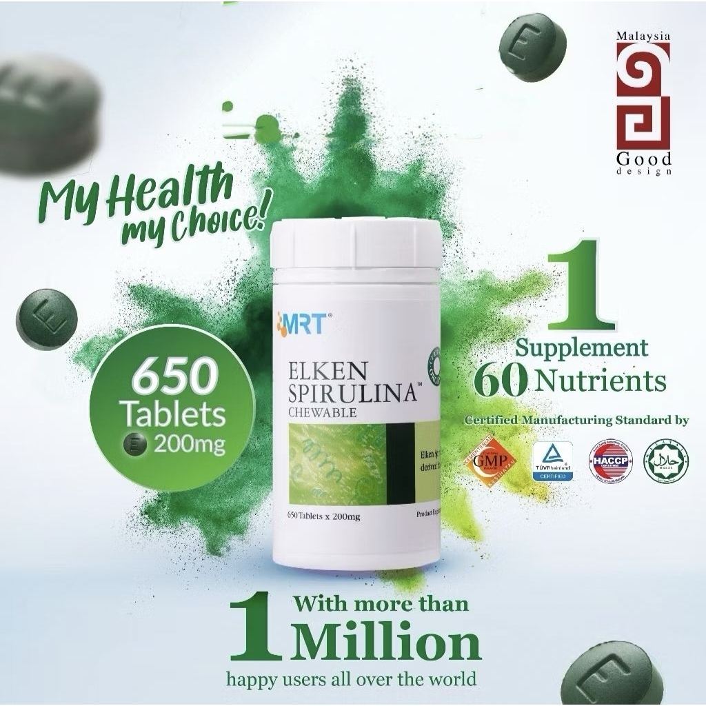Elken Spirulina 650 Tablet
