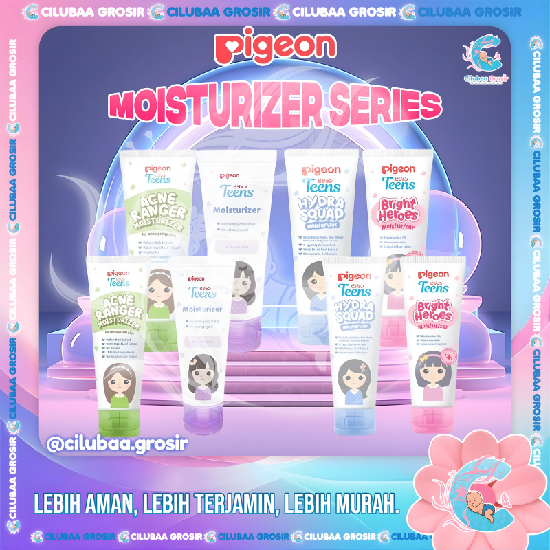 PIGEON TEENS Moisturizer Series || Moisturizing & Hydrating || Pelembap Kulit Remaja || Pelembab Unt