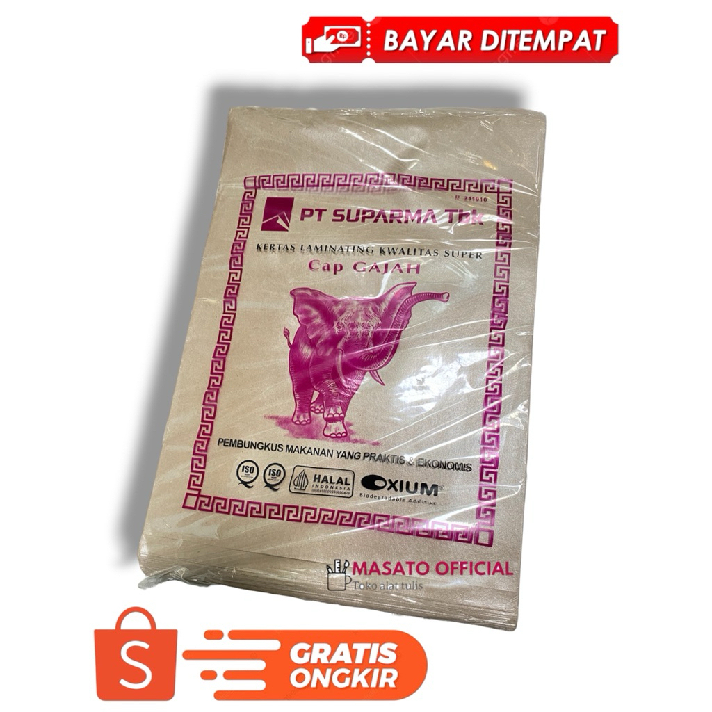 KERTAS MINYAK BUNGKUS MAKANAN ISI 250 LEMBAR