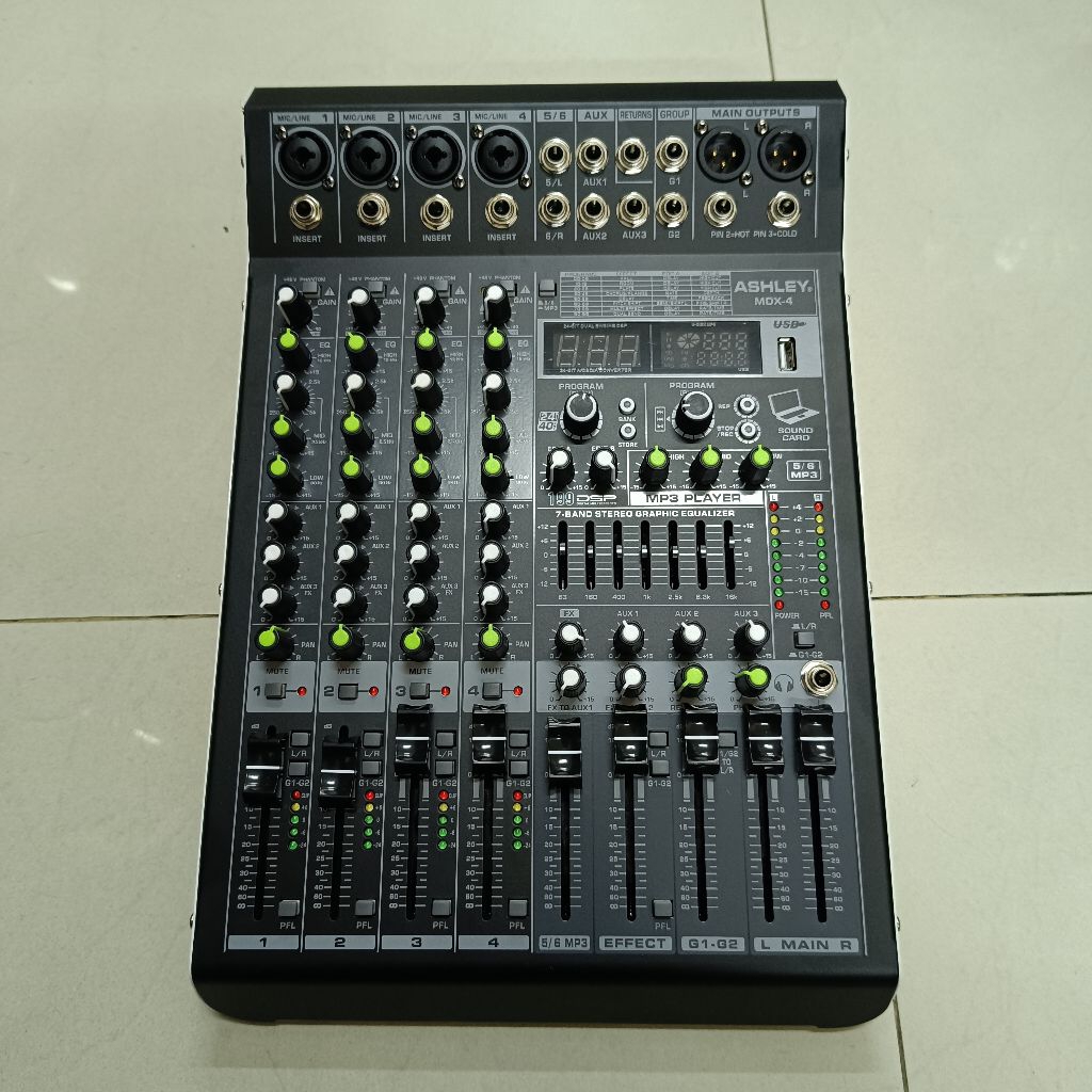 Mixer Audio 4 channel Ashley MDX 4 Original Mixer Ashley MDX-4