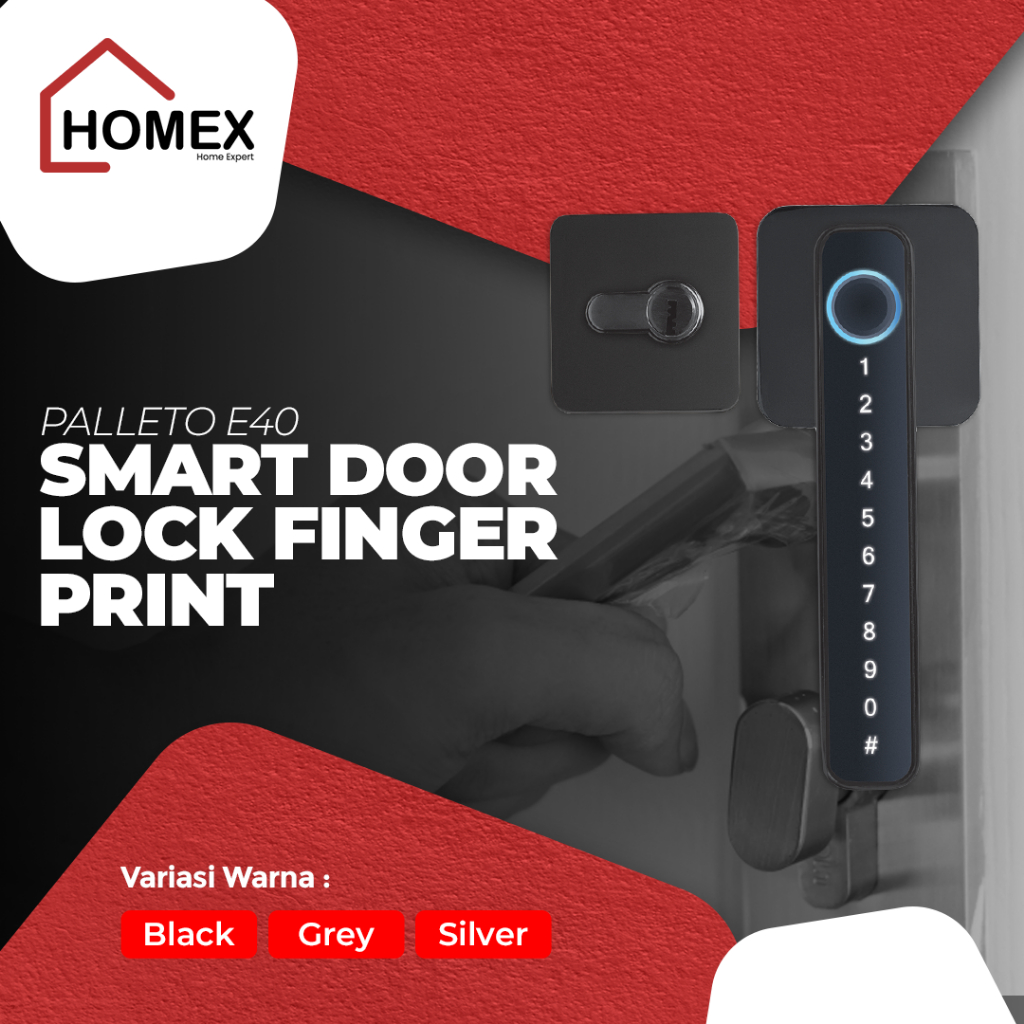 Paletto Smart Door Lock Finger Print - E40