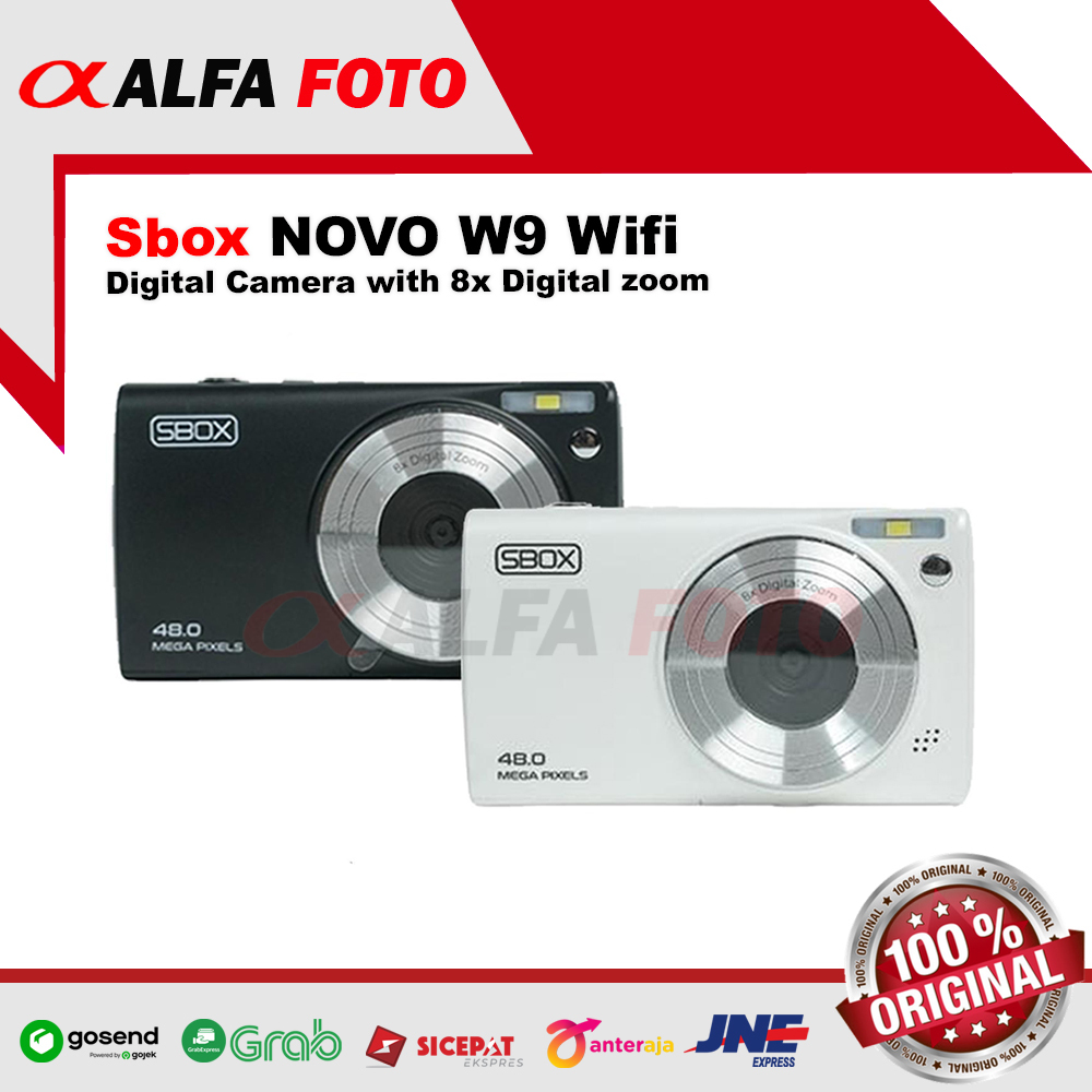 Sbox NOVO W9 Wifi Digital Camera Pocket kamera Digicam with 8x Digital zoom