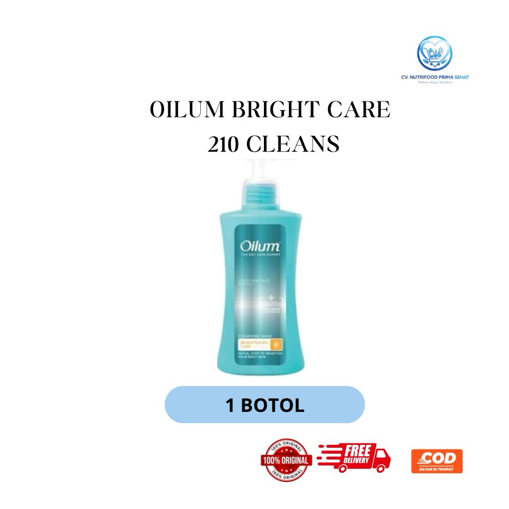 OILUM Bright Care 210 Cleans – Sabun Pencerah Wajah & Tubuh, Membersihkan