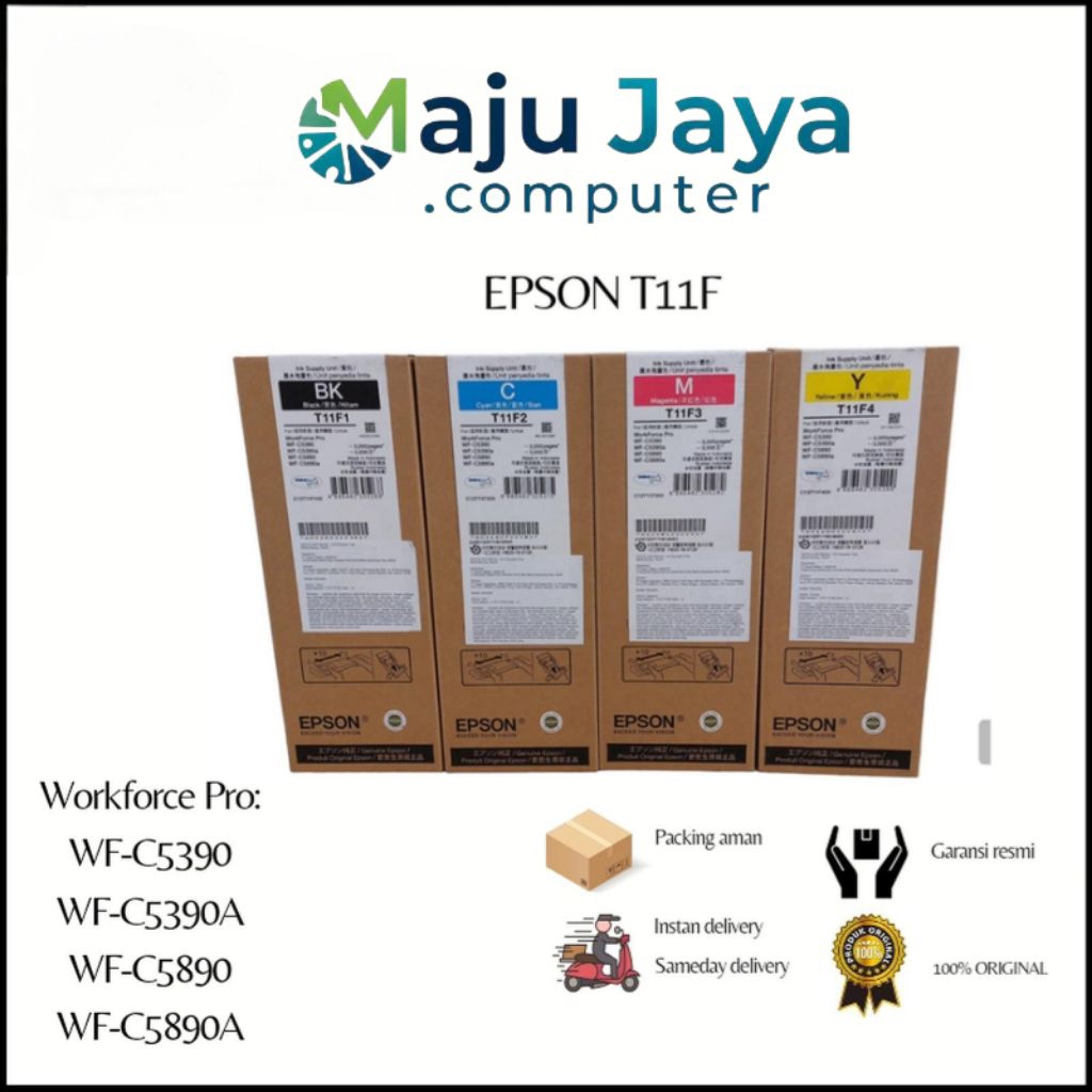 Paket Tinta Epson T11F T 11F - Tinta Epson WF-C5390 WF-C5890 Original