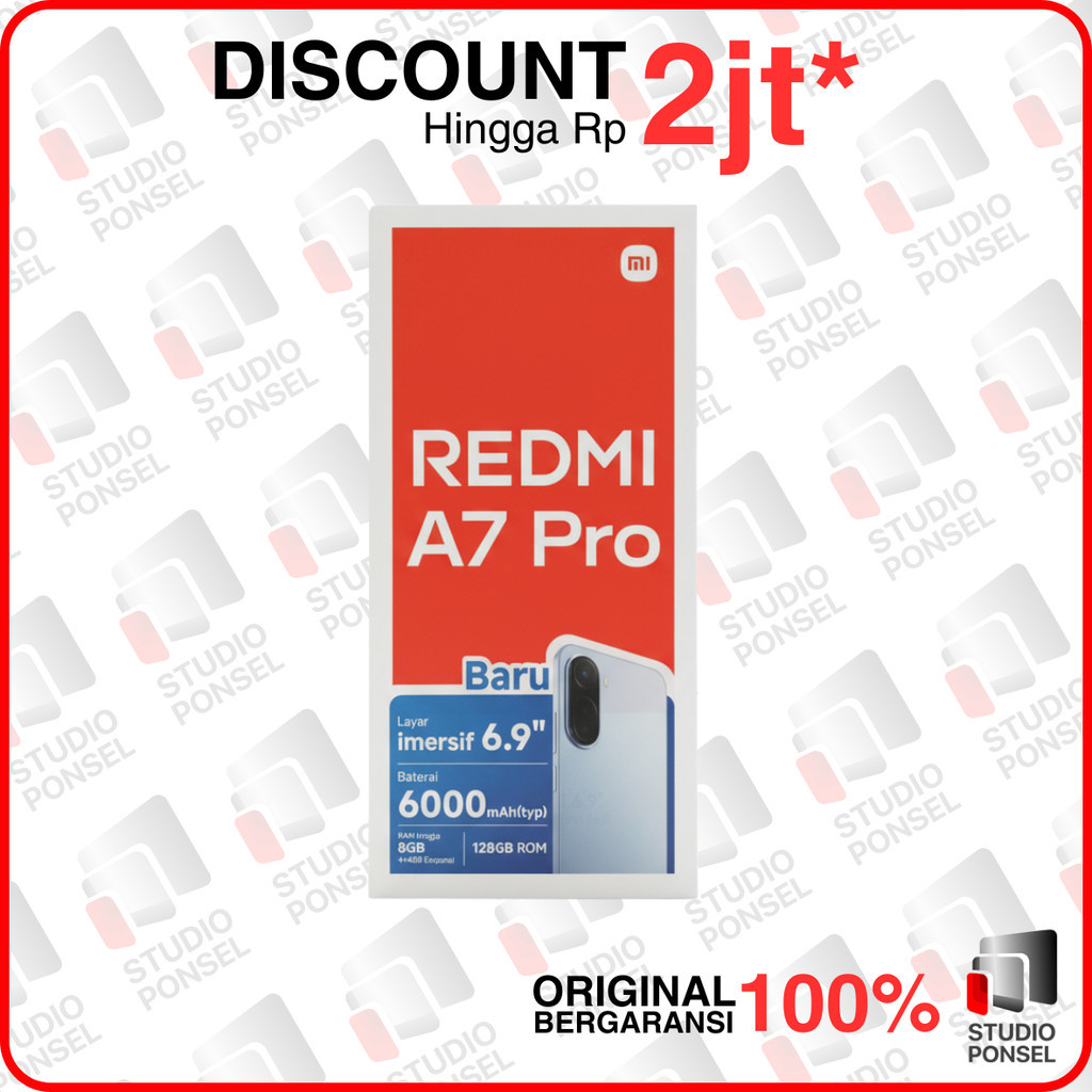 Xiaomi Redmi A7 Pro RAM 4/64GB Baterai 6000mAh Layar 6.9" 15W Fast Charging