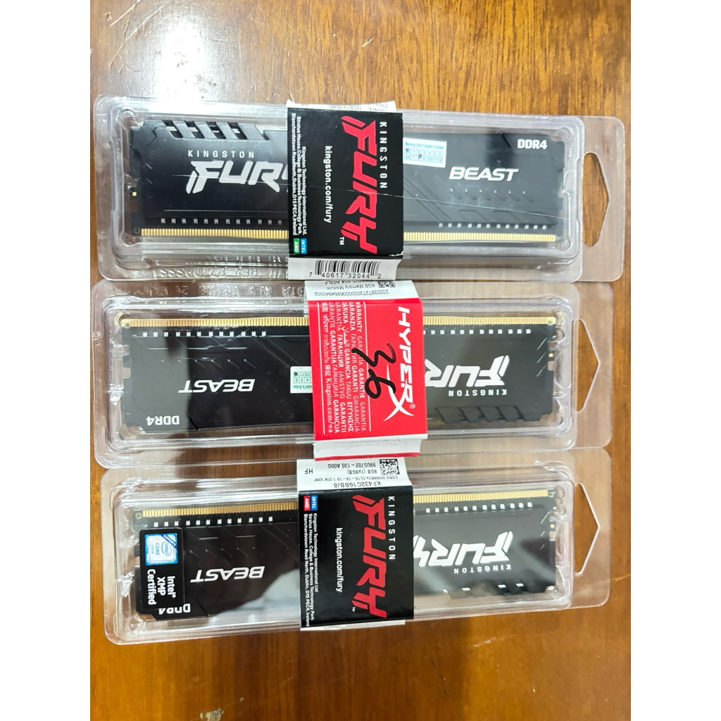 RAM Kingston Fury Beast DDR4 8GB