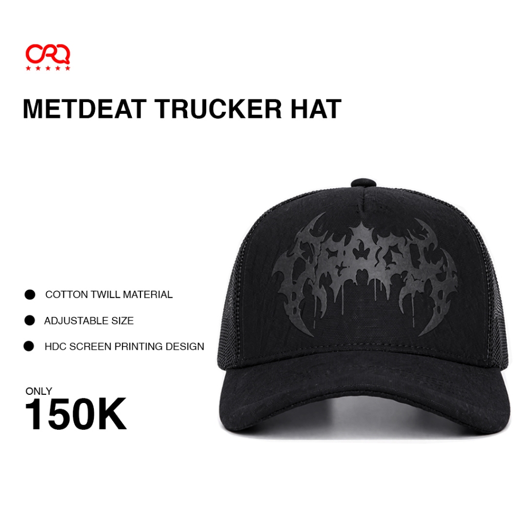 ORAQLE Topi Trucker Hat METDEAT BLK
