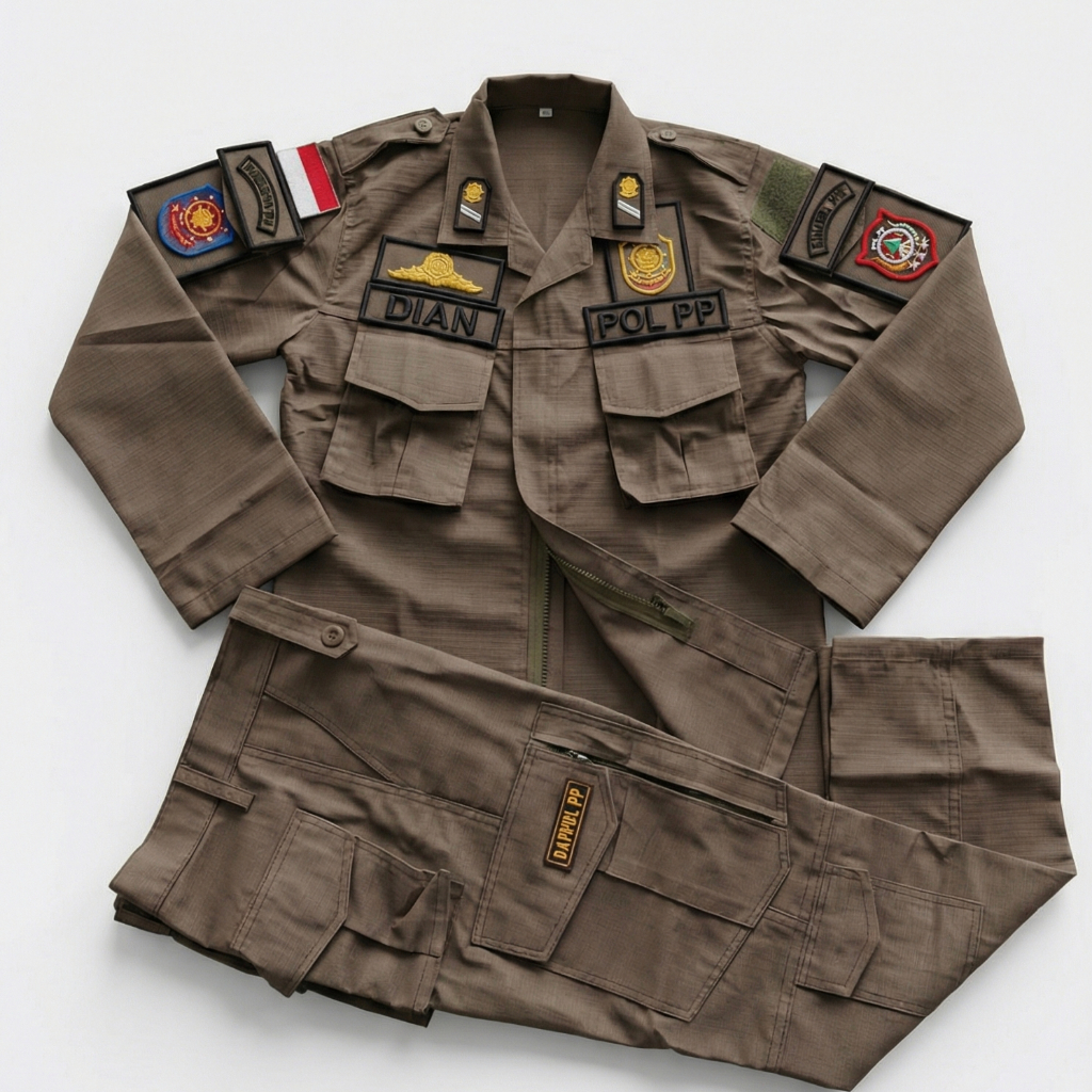 pdl pol pp baju seragam satpol pp model NKRI