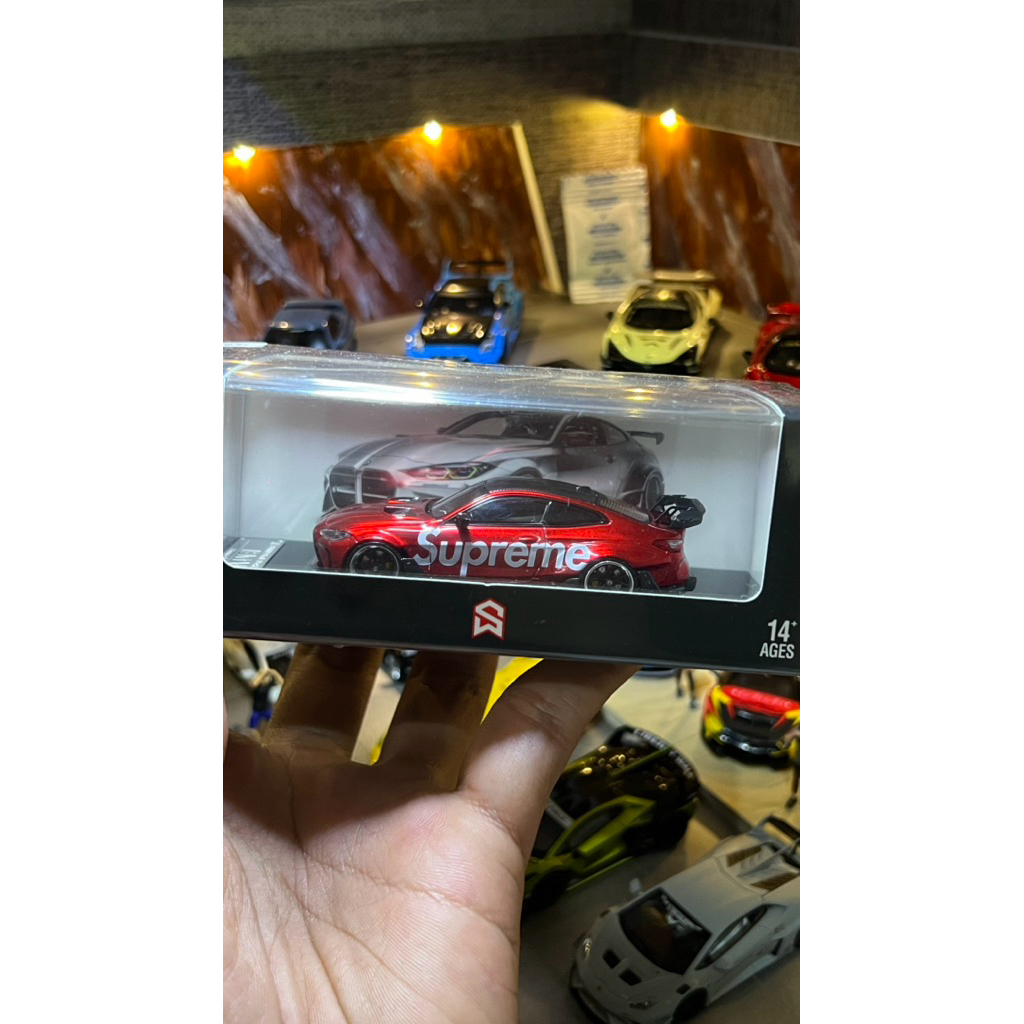 Street warrior BMW M4 G82 Adro wide body kit #apple red livery supreme