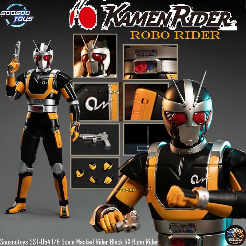 100% Original Action Figure Ksatria Baja Hitam Kamen Rider Black RX Roborider Prince of Sadness
