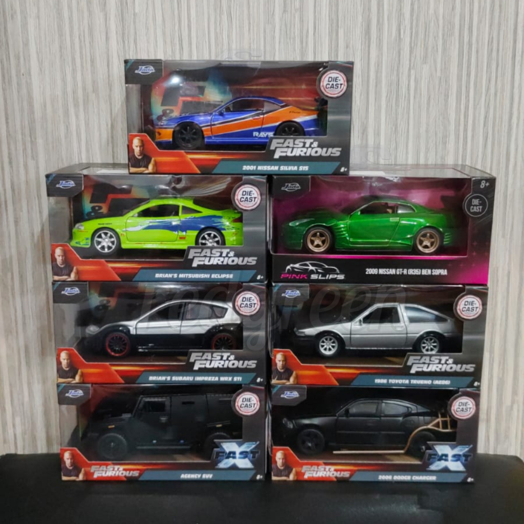 diecast jada fast & furious) mainan anak mobil mobilan