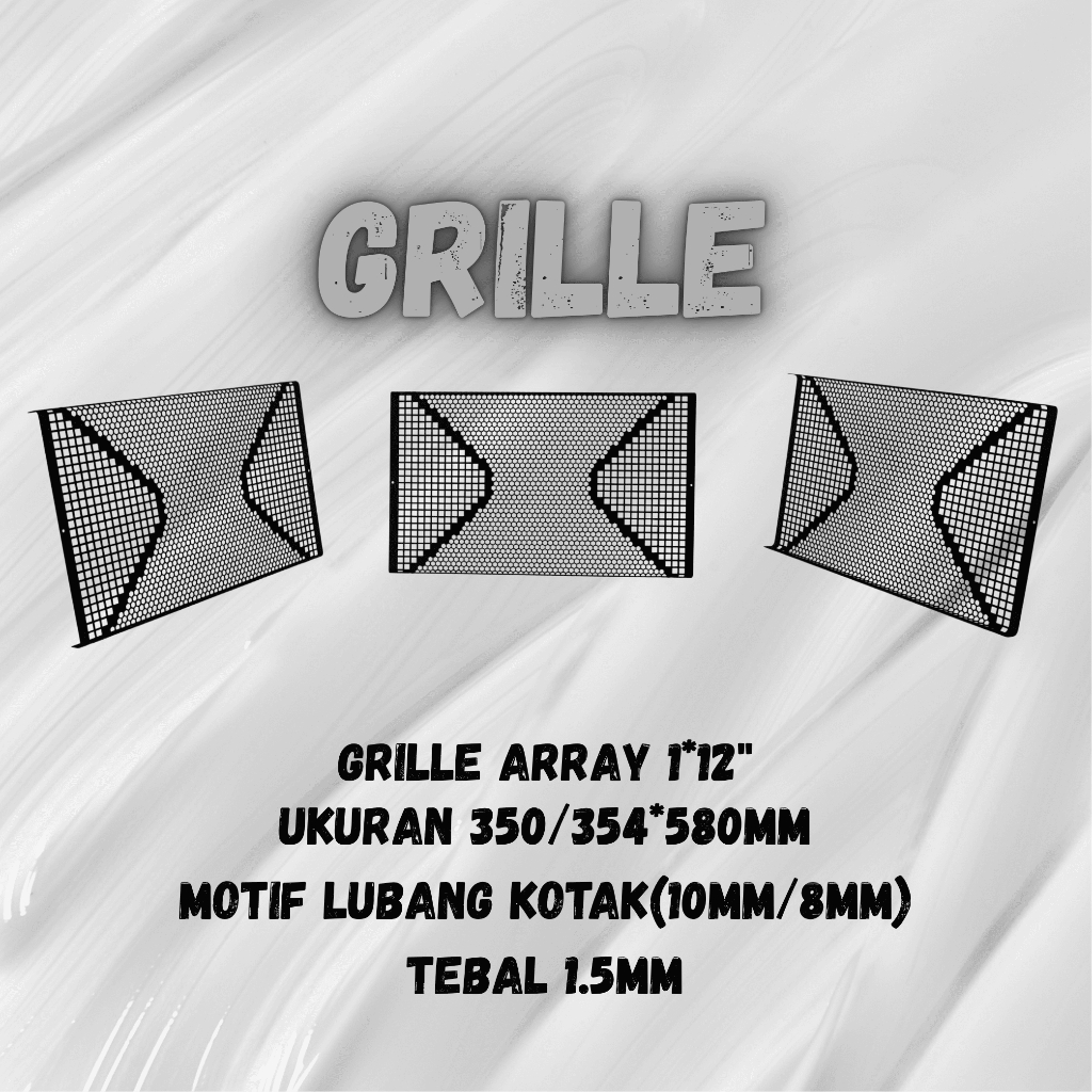 STX - GRILLE : GRILLE / RAM SPEAKER ARRAY 1x12IN MERK STX A3558